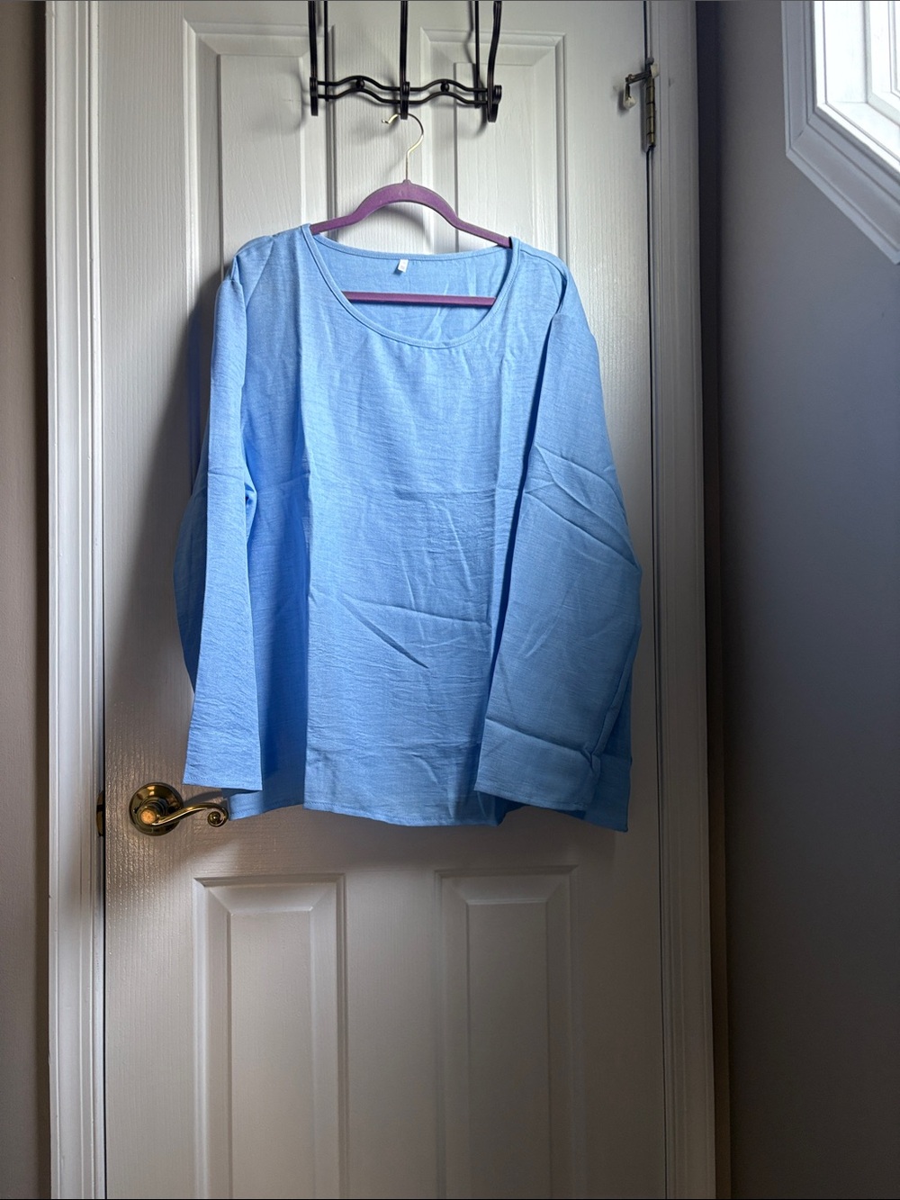 Blue long sleeve top xl